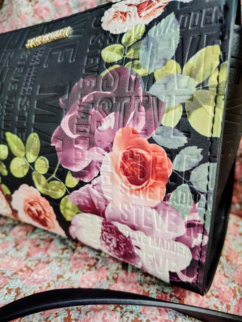 NWOT Steve Madden Floral Roses Crossbody Bag